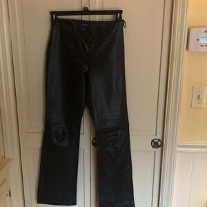Ann Taylor Brown Leather Pants